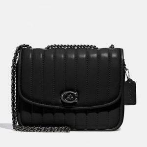 Used Coach Madison Quilting Shoulder Bag - Black